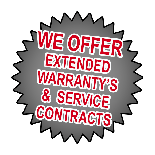 we offer financing extended warranty's & service contracts