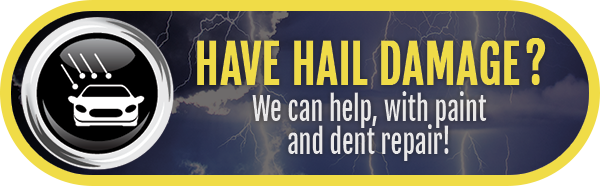 Have hail damage? We can help with paint and dent repair!