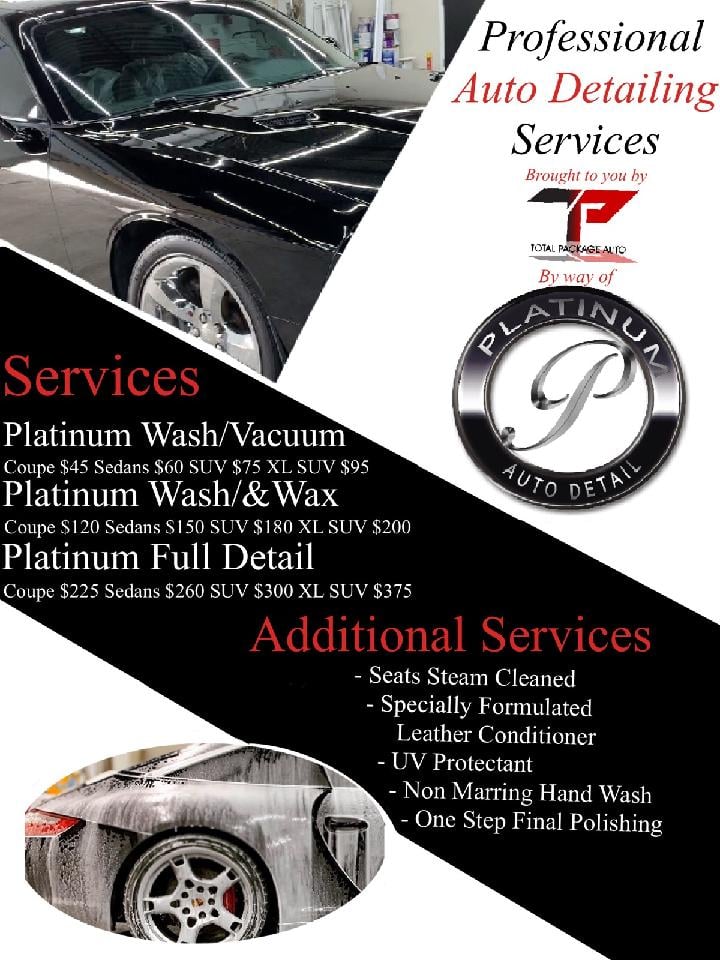 Car Wash and Detail Services, Platinum Car Wash