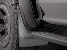 vehicle tire and trim close up image
